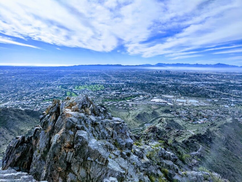 panoramic view from mountain peak